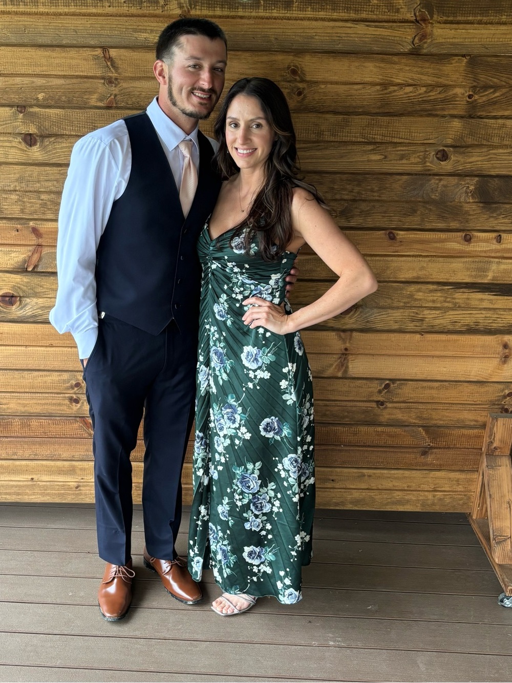 Abercrombie & Fitch Dark Green Floral Maxi Dress